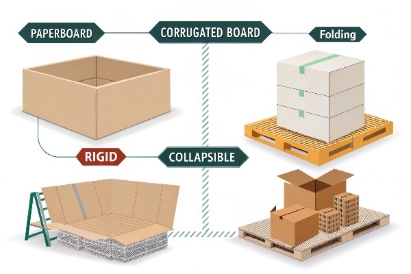 Different materials used for packaging boxes