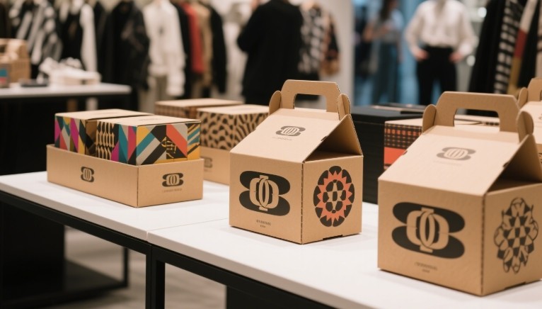 Cardboard boxes stacked showing importance
