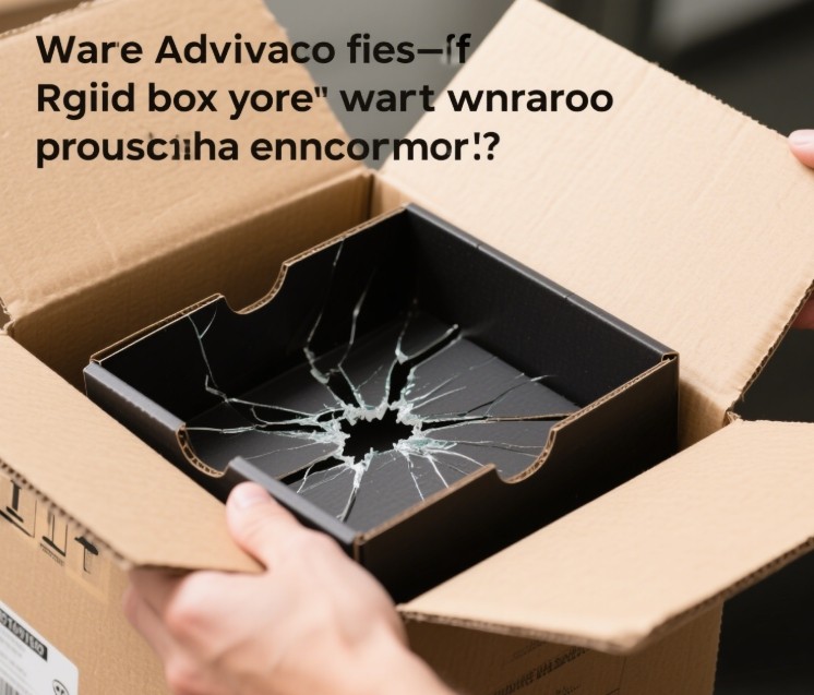 Stack of sturdy rigid boxes