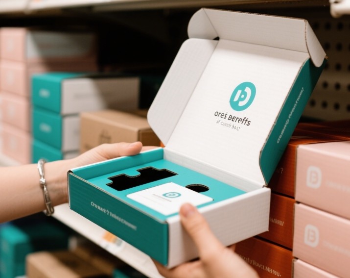 Uniquely designed custom box with logo