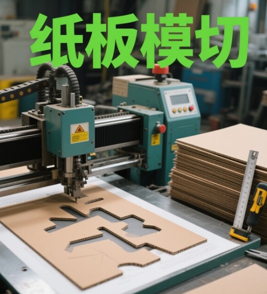 Rolls of cardboard material in a factory