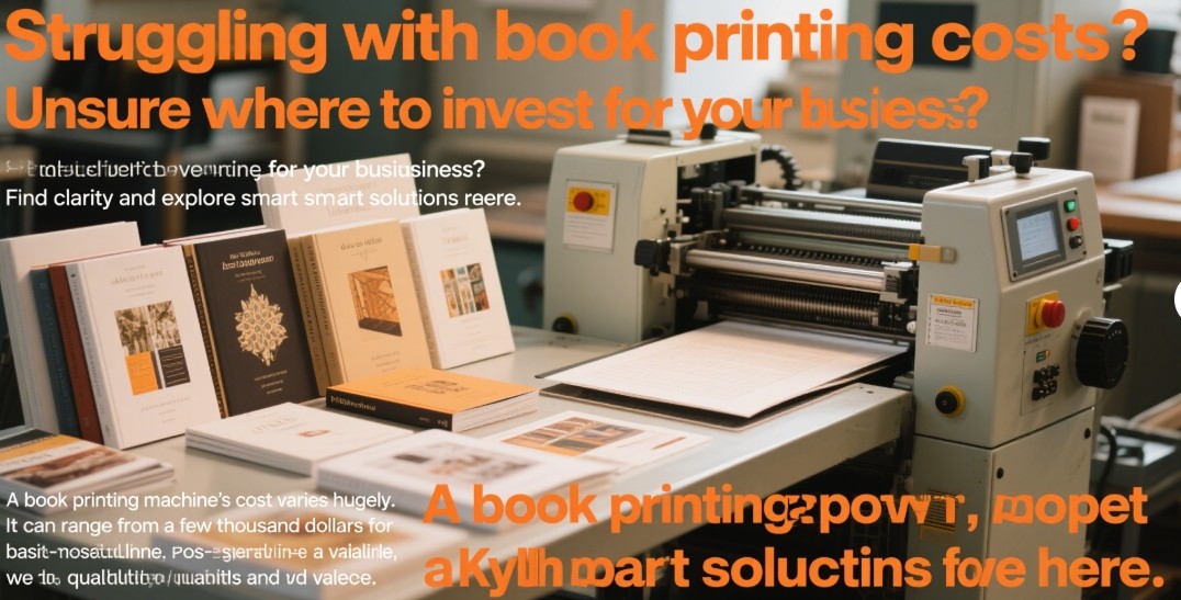 A modern book printing machine in operation