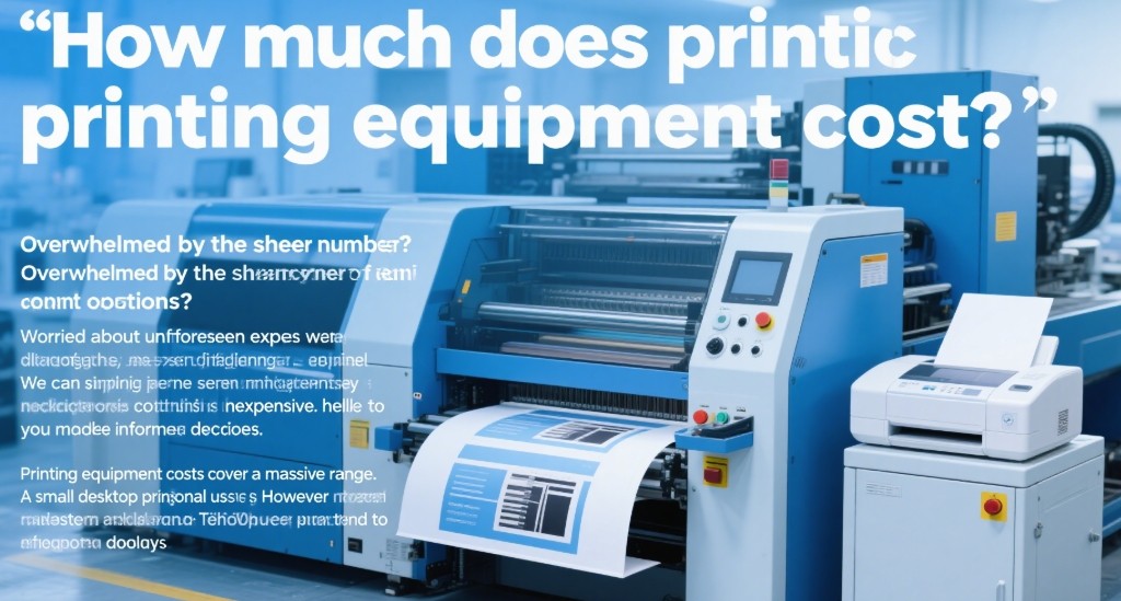 Various types of printing equipment in a workshop