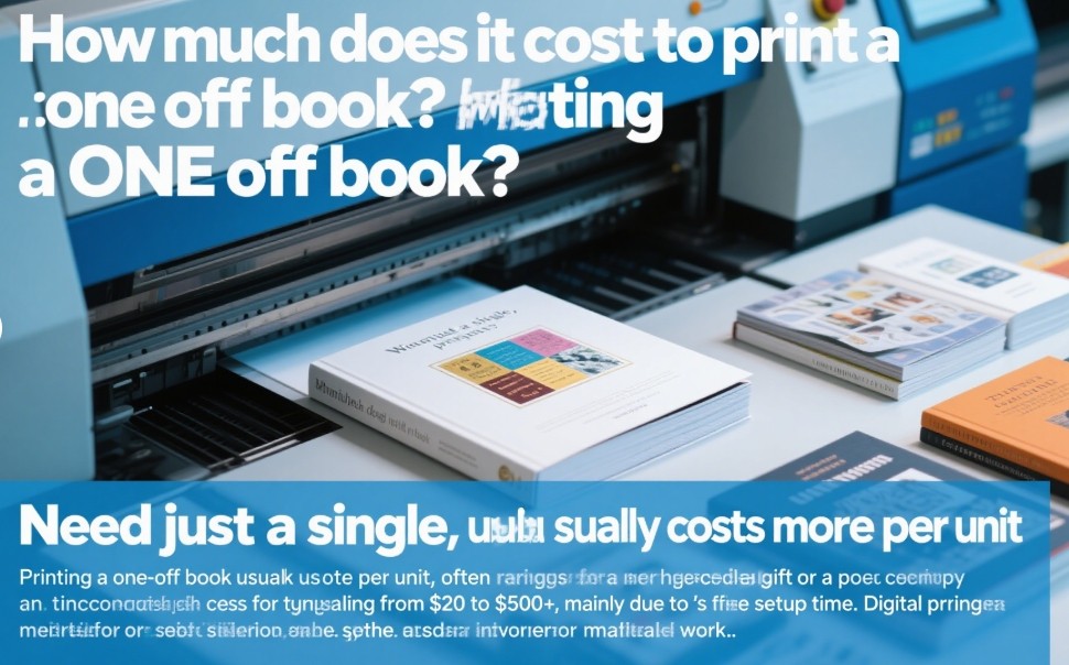 A single beautifully bound custom book