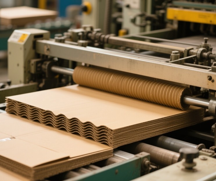 alt with keywords: corrugated box material layers