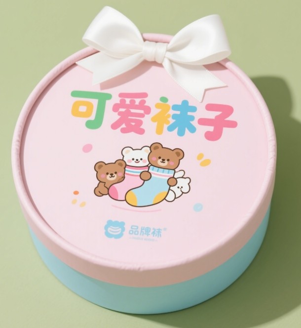 Custom printed socks packaging boxes being made by a Kylin Machine