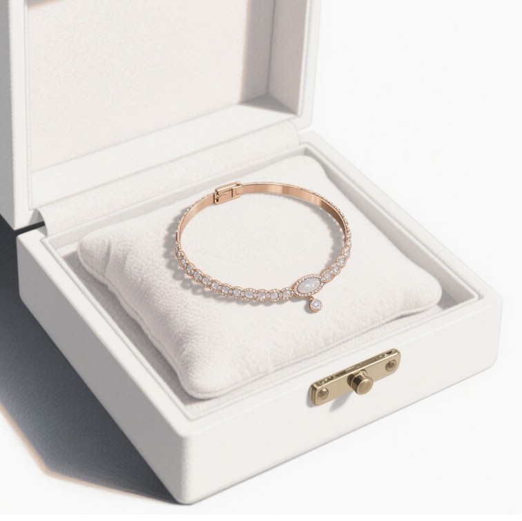 Jewelry box with internal compartments and inserts