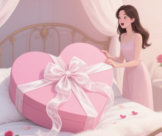 beautifully wrapped gift with a bow