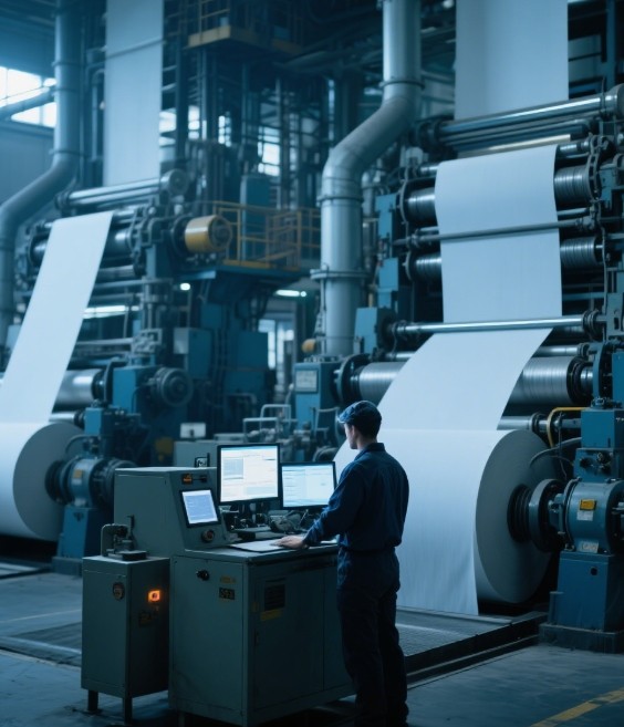 Stacks of plain cardboard boxes