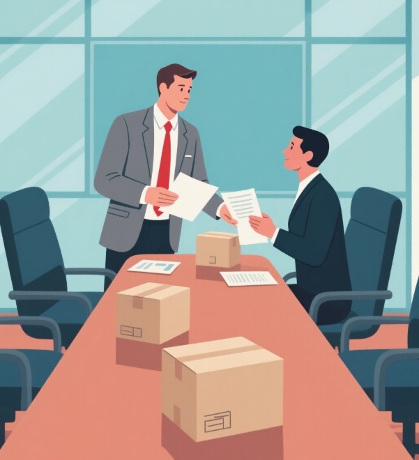 Shipping boxes ready for dispatch