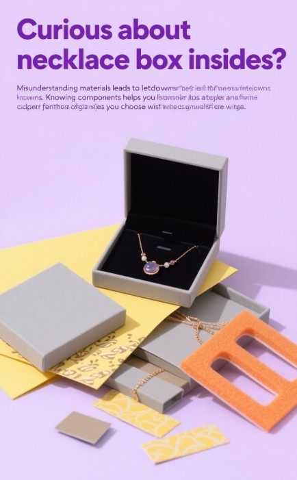 Components of a necklace box