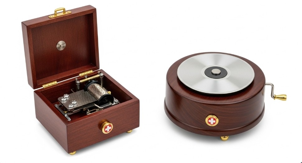 A classic musical jewelry box with a twirling ballerina.