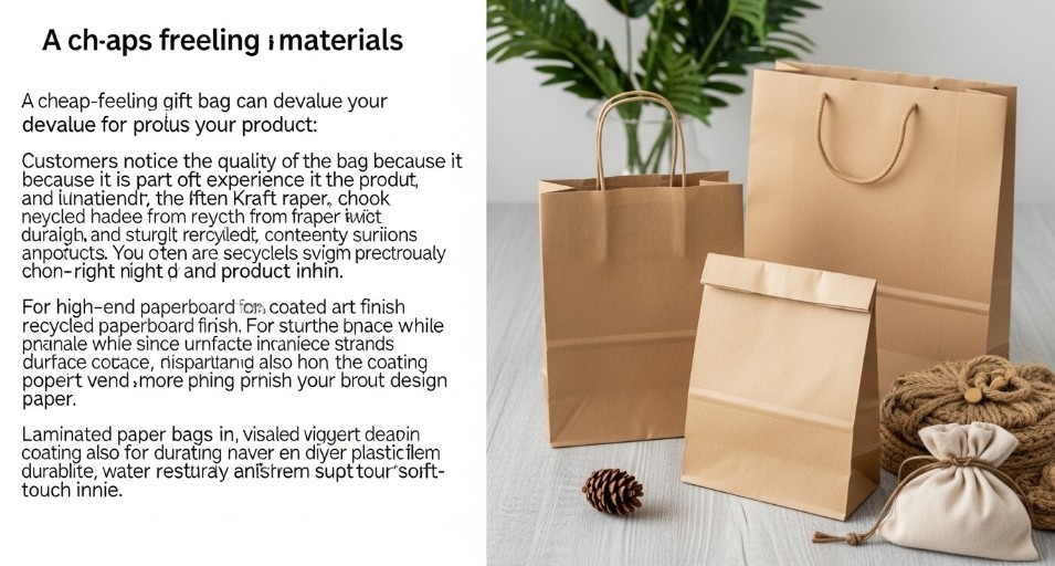A collection of high-quality paper and fabric gift bags