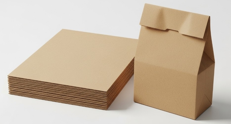 A display of attractive kraft paper packaging