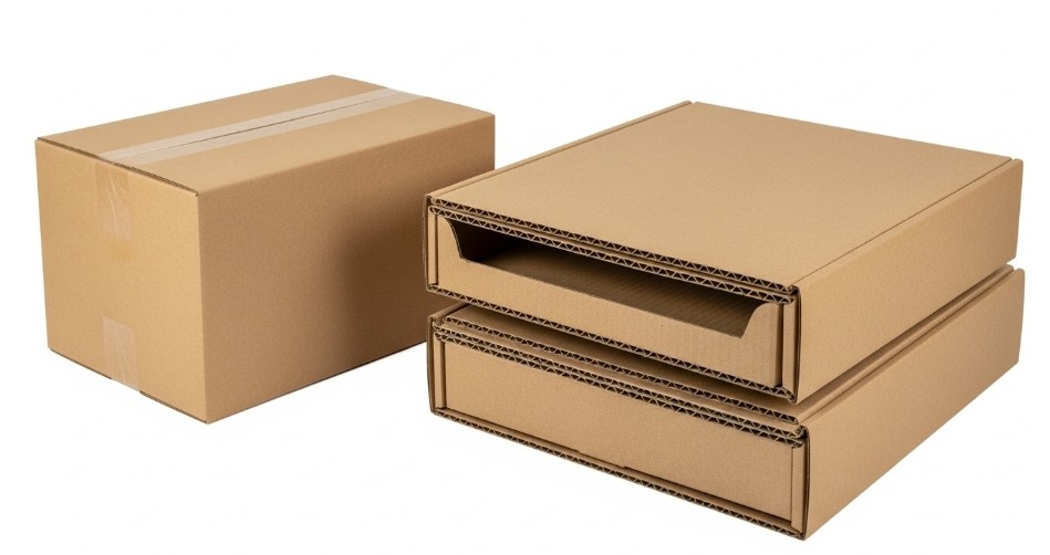 Comparing kraft paperboard and corrugated cardboard structure