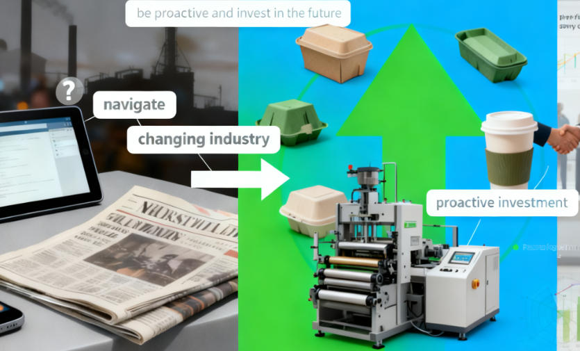 alt with keywords="a factory floor with modern paper packaging machinery"
