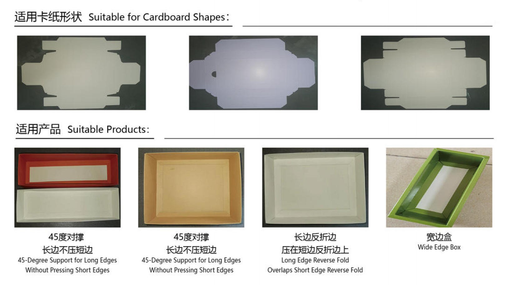 KY-3250 Box Folding Machine Applications