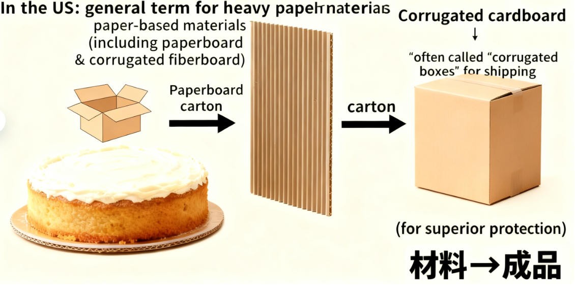 A map of the USA with packaging icons