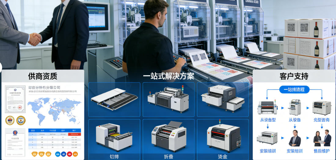 A carton machine in a factory