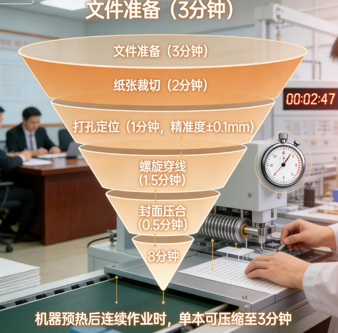 A stack of papers ready for binding