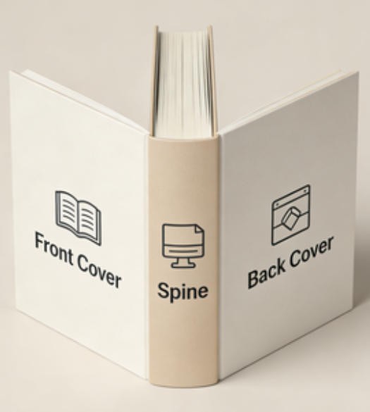 outside of a book cover