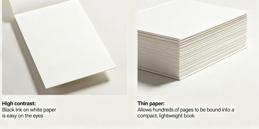 paper pages used in books