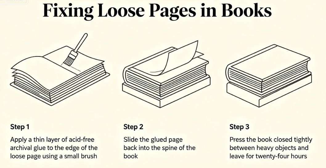fixing book binding