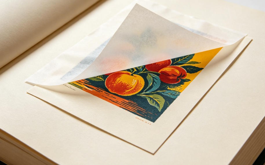 color plate illustration in book