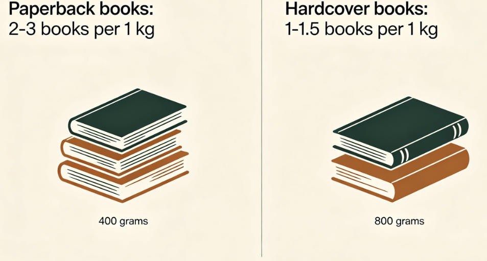 books in 1 kg weight