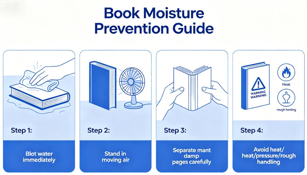 prevent wet book ruin