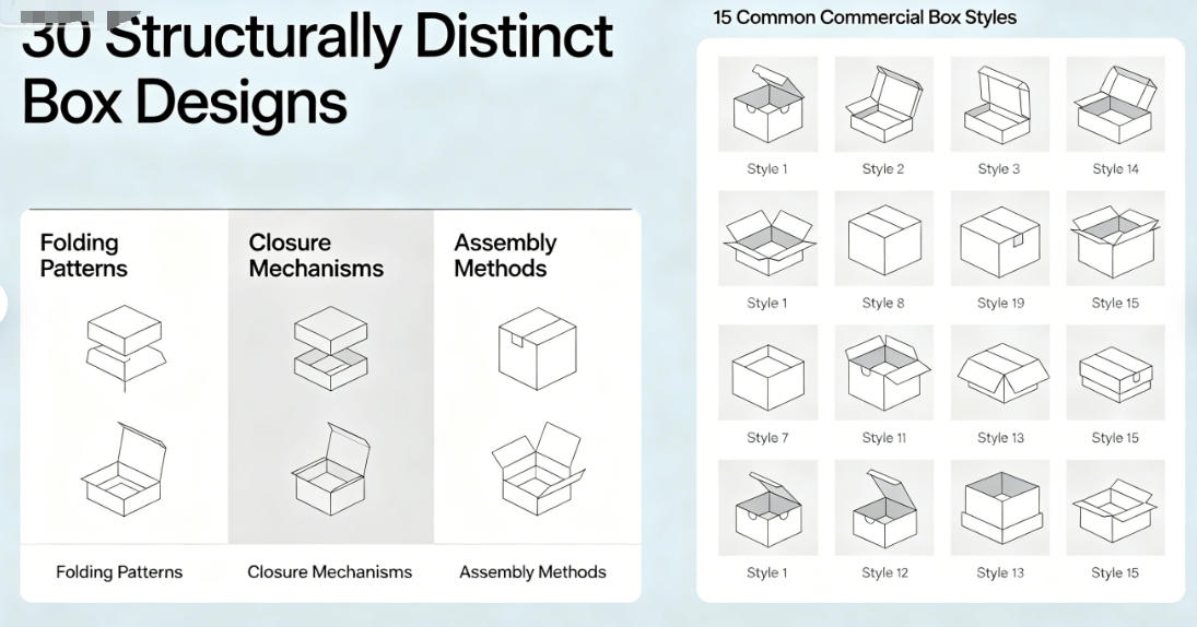 standard box styles diagram