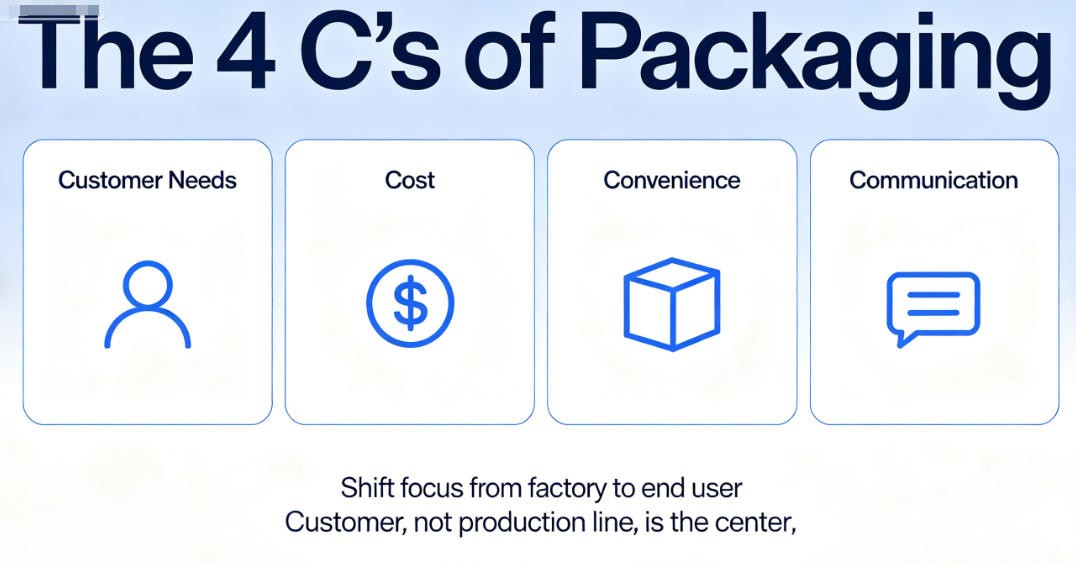 four Cs of packaging customer-focused framework