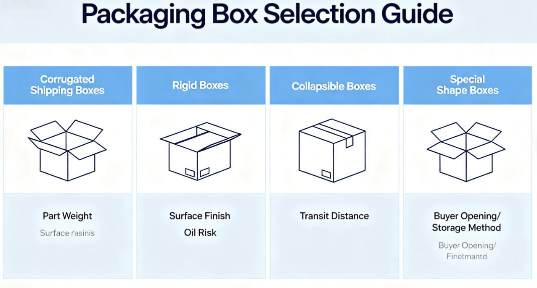 packaging box types for auto parts