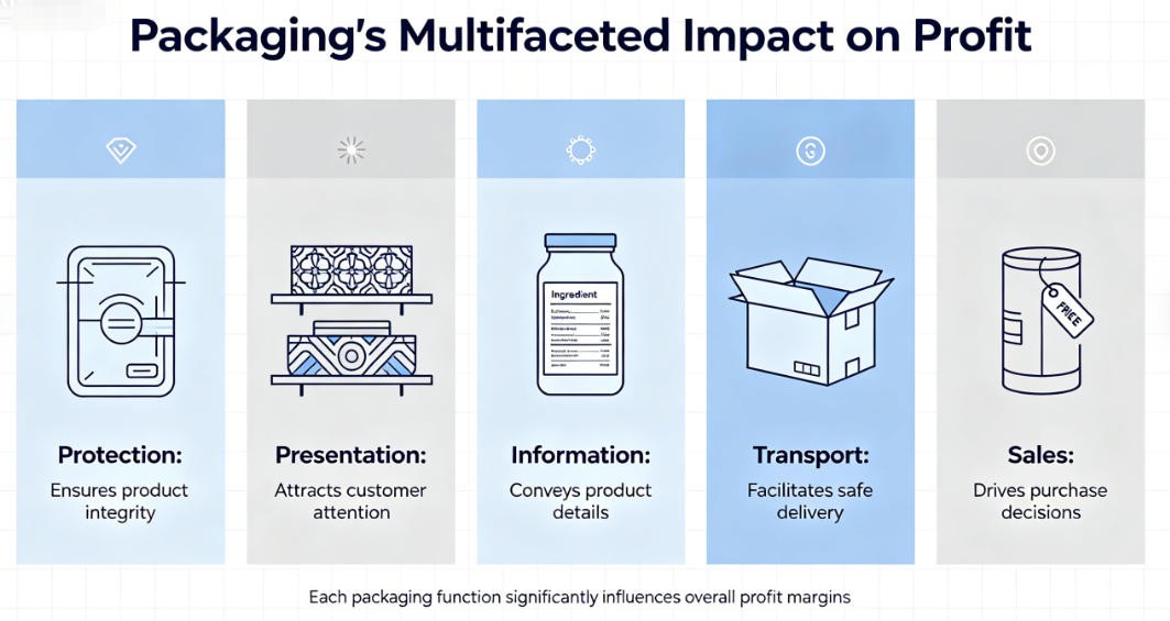 five uses of packaging