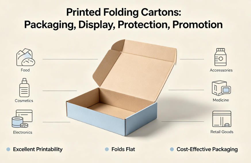 printed folding cartons uses