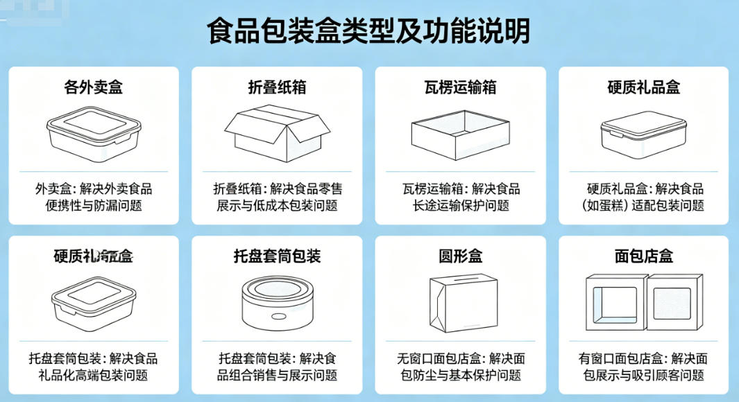 different food box types