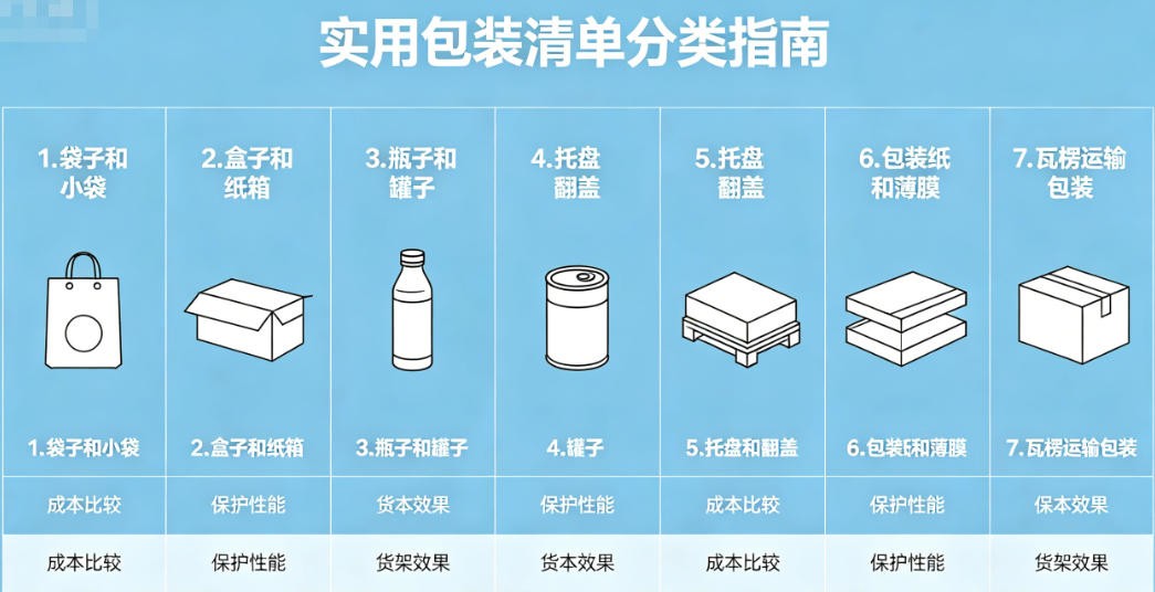 seven types of packaging