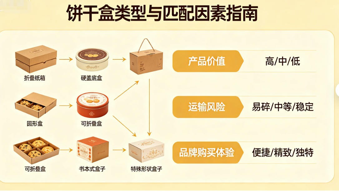 different types of cookie boxes