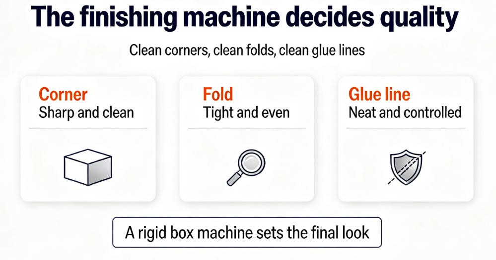 rigid box wrapping machine