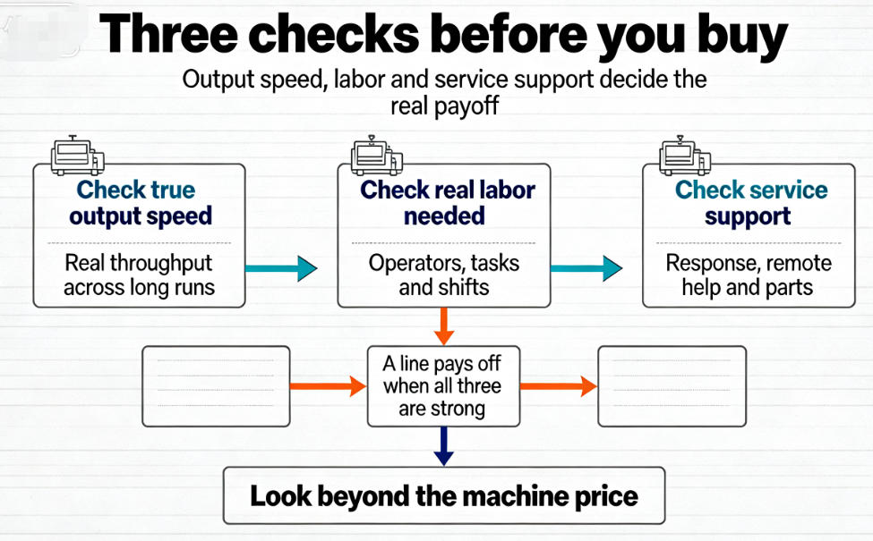checklist for buying a high volume printing line
