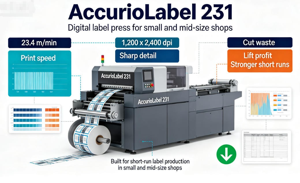 Konica Minolta AccurioLabel 231 digital label press