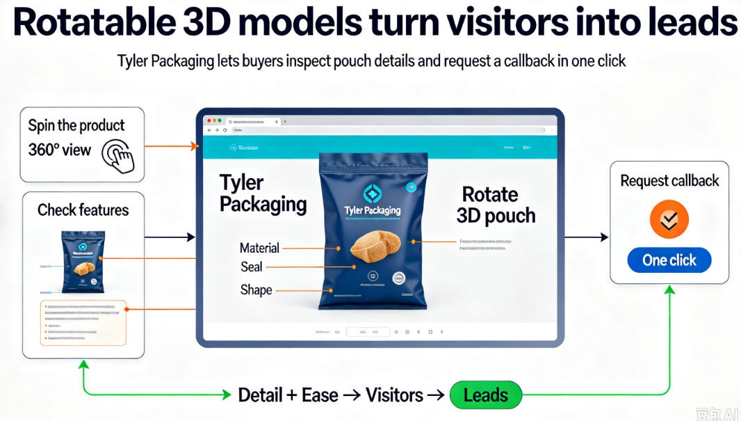  3d product model packaging 